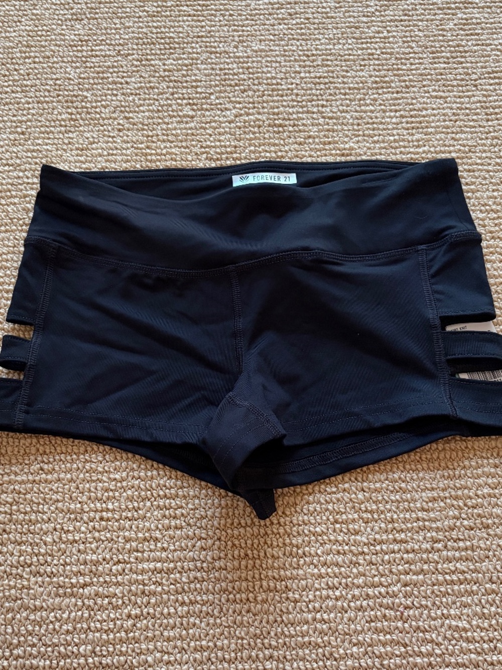 Women's Forever 21 Black Knit Shorts, Size XS NWT